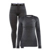 Термобілизна Craft Core Wool Merino Set Women Black Melange