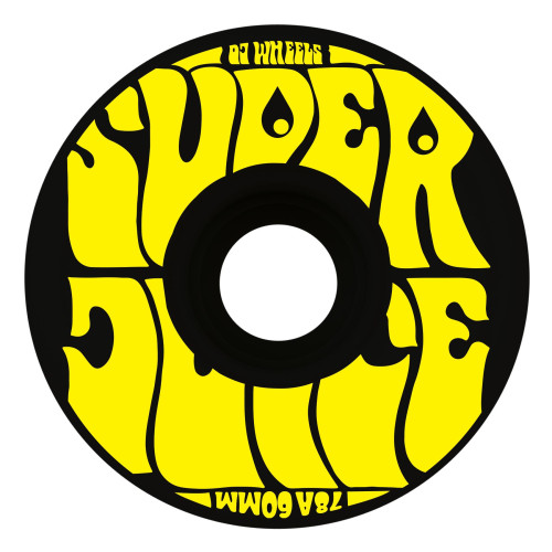 Колеса скейт OJ Wheels 60mm Super Juice Black Yellow 78a