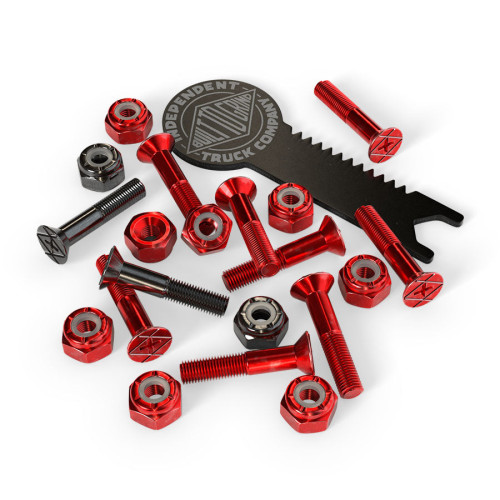 Болти Independent Bolts Phillips Red/Black 1 IN 10шт + ключ