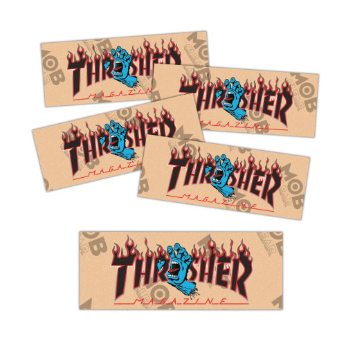 Наждак стрічки Thrasher x SC Screaming Flame Logo Grip Strips CLEAR Grip Tape 9in x 3,25in