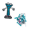 Болти Krux Krome Allen Hardware 1 in Blue w/Pink