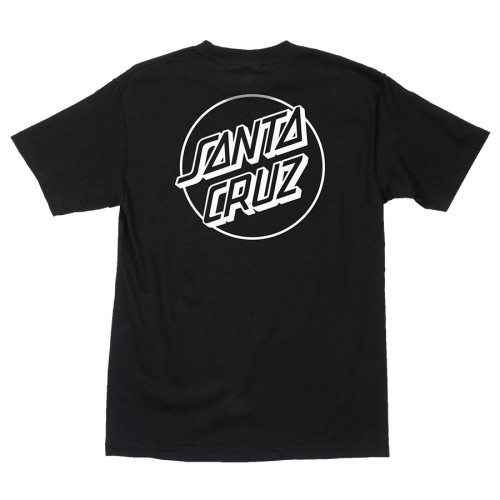 Футболкa Santa Cruz Opus Dot S/S Heavyweight T-Shirt Black w/White