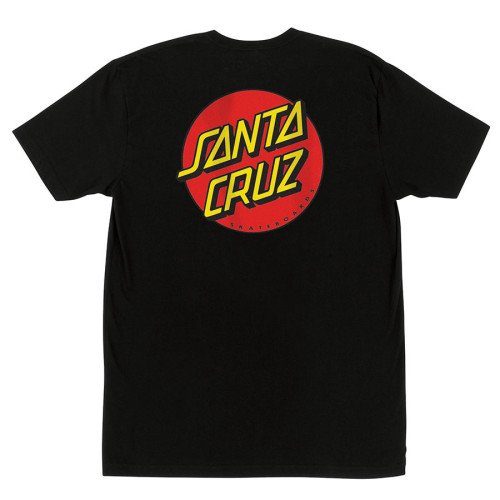 Футболкa Santa Cruz Classic Dot Chest S/S Lightweight T-Shirt Black