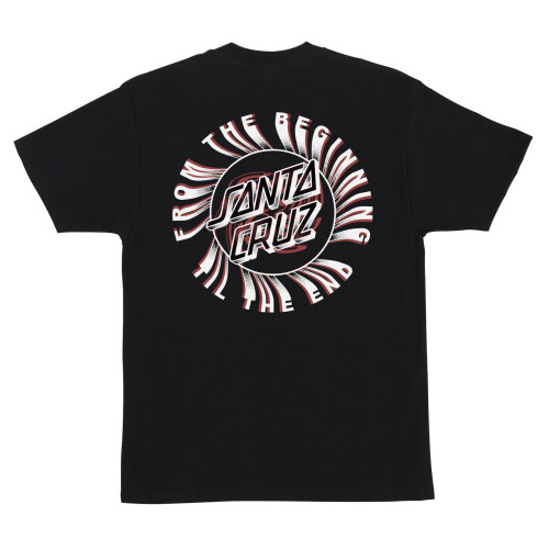 Футболкa Santa Cruz Beginning Dot S/S Heavyweight T-Shirt Black