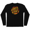 Лонгслив Thrasher x Santa Cruz  Flame Dot L/S Midweight T-Shirt Mens  Black