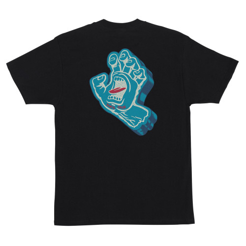 Футболкa Santa Cruz Screaming Foam Hand S/S Heavyweight T-Shirt Black