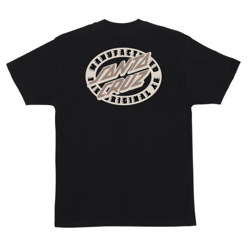 Футболкa Santa Cruz MFG Oval Dot S/S Heavyweight T-Shirt Black