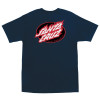 Футболкa Santa Cruz True Oval Flame Dot S/S Heavyweight T-Shirt Navy