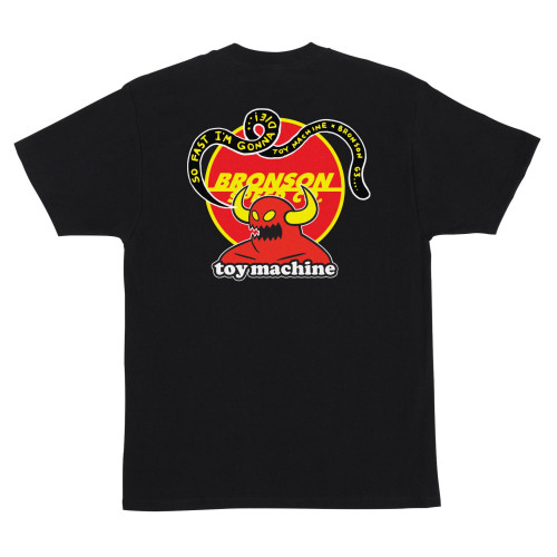 Футболкa Bronson x Toy Machine S/S Heavyweight T-Shirt Black
