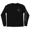 Лонгслив Santa Cruz Vile Dot L/S Heavyweight T-Shirt Black