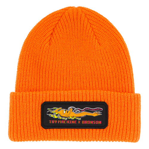 Шапка Bronson x Toy Machine Beanie Long Shoreman Hat Orange OS Unisex