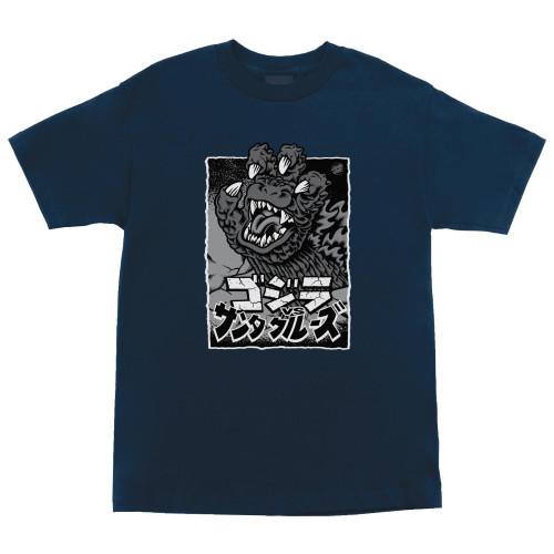 Футболкa Santa Cruz Godzilla Hand Front S/S Heavyweight T-Shirt Navy