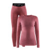 Термобілизна Craft Core Wool Merino Set Women Rose Melange