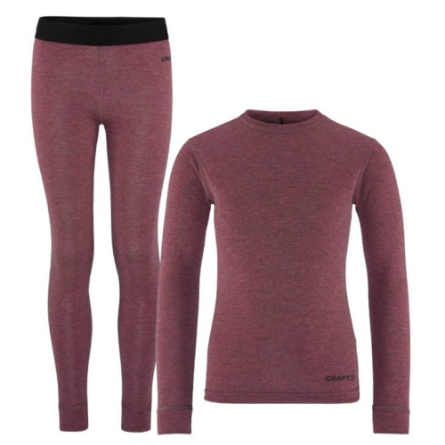 Термобілизна Craft Core Wool Merino Set Women Rouge Melange