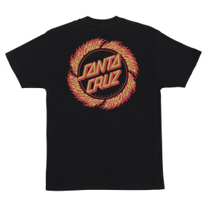 Футболка Santa Cruz Flame Ringed Dot S/S Heavyweight T-Shirt Black