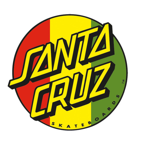 Стікер Santa Cruz Rasta Dot Vinyl Sticker Red/Green/Yellow 8/8см