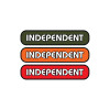 Стікер Independent B/C Groundwork White Vinyl Sticker Assorted Color 10/2см
