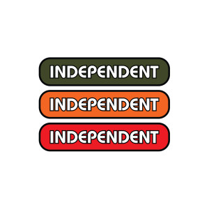 Стікер Independent B/C Groundwork White Vinyl Sticker Assorted Color 10/2см