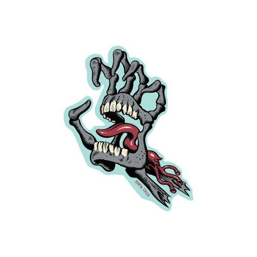 Стікер Santa Cruz Bone Hand Clear Mylar Sticker Grey 10/12см