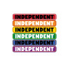 Стікер Independent Bar Logo White Vinyl Sticker Assorted Color 15/3см