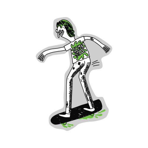 Стікер Slime Balls Jay Howell Slime Misfit Clear Mylar Sticker Black/Green 8/6см