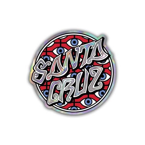 Стікер Santa Cruz Salba Eyes Dot Holographic Sticker Red/Blue 8/8см