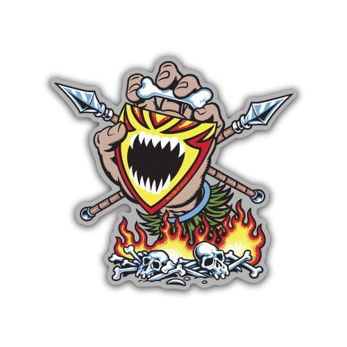 Стікер Santa Cruz Salba Screaming Witch Doctor Clear Mylar Sticker Multi 11/11см