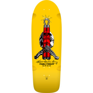 Скейтборд дека Powell Peralta Skull & Nunchucks Bruce Lee Collab Yellow - 10 x 30 SU25