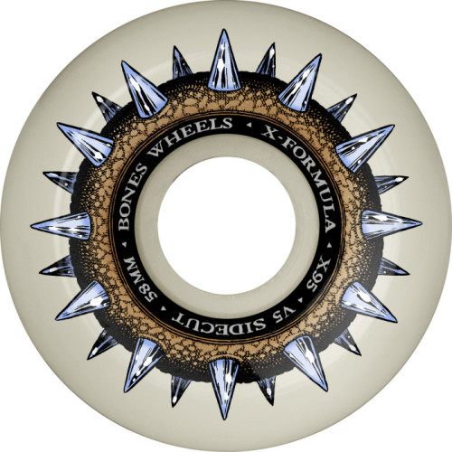 Колеса скейт BONES WHEELS X-Formula Skateboard Wheels Street Cleats 58mm V5 Sidecut 95A 4pk