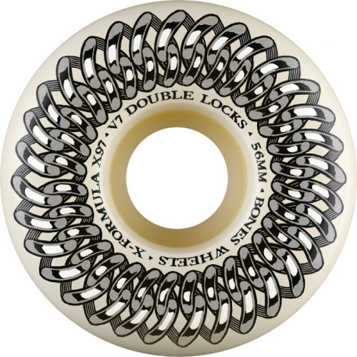 Колеса скейт BONES WHEELS X-Formula Skateboard Wheels Double Lock V7 56mm 97A 4PK White