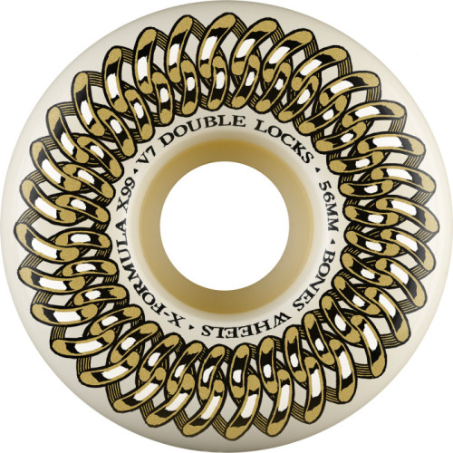 Колеса скейт BONES WHEELS X-Formula Skateboard Wheels Double Lock V7 56mm 99A 4PK White