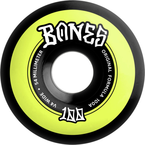 Колеса скейт BONES WHEELS OG Formula WIDE 100'S 54 V4 100A Black