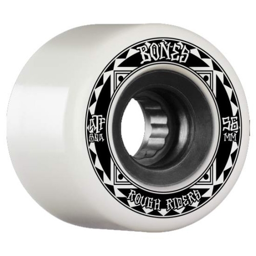 Колеса скейт BONES WHEELS ATF Rough Rider ETERNAL FLAME 56MM 80A WHITE
