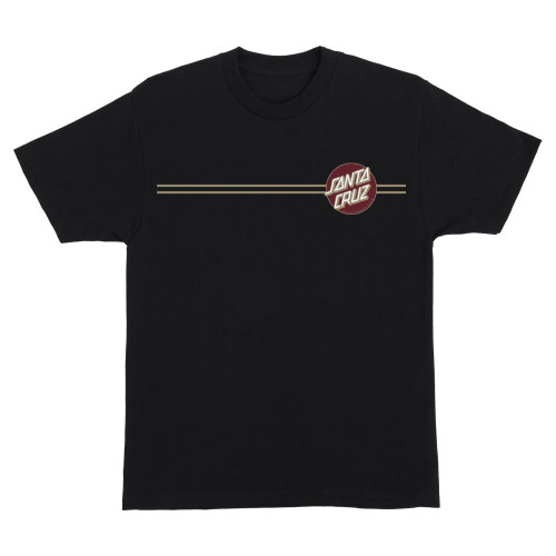 Футболка Santa Cruz Other Dot S/S Heavyweight T-Shirt Black w/Burgundy