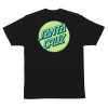 Футболка Santa Cruz Other Dot S/S Heavyweight T-Shirt Black w/Key Lime