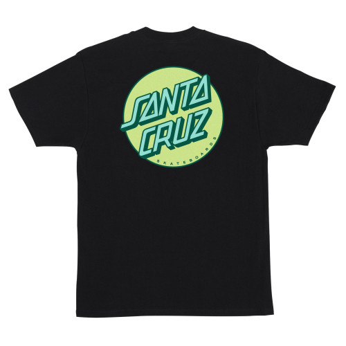 Футболка Santa Cruz Other Dot S/S Heavyweight T-Shirt Black w/Key Lime