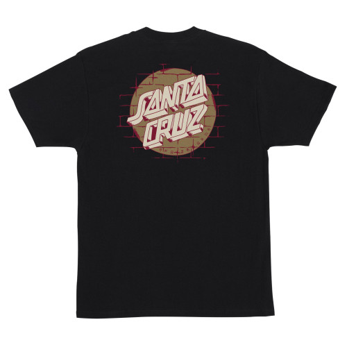 Футболка Santa Cruz Scrawl Brick Dot S/S Heavyweight T-Shirt Black