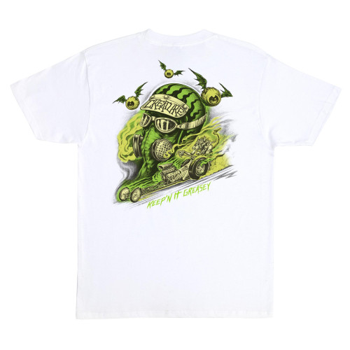 Футболка Creature Crash and Burn S/S Heavyweight T-Shirt White