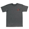 Футболка Santa Cruz Roskopp Screaming Target S/S Heavyweight T-Shirt Dk Hthr