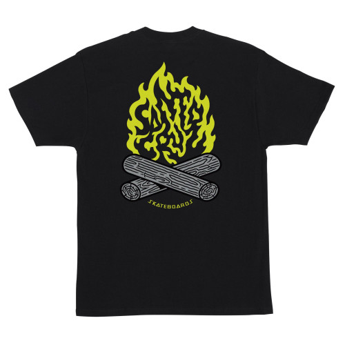 Футболка Santa Cruz Campfire S/S Heavyweight T-Shirt Black