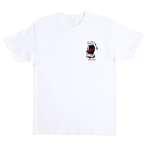 Футболка Santa Cruz Screaming Mouth Chest S/S Heavyweight T-Shirt White
