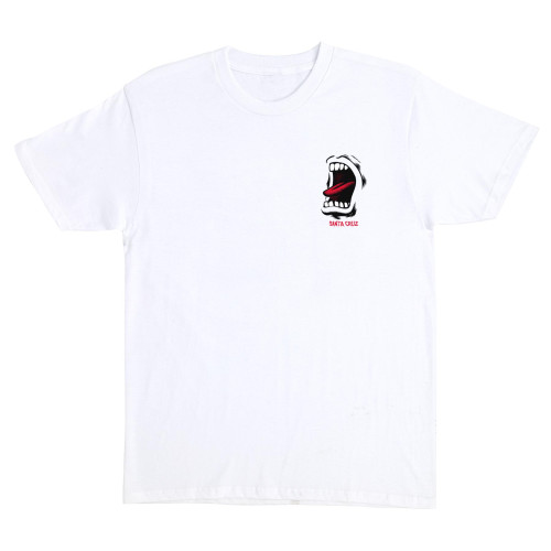 Футболка Santa Cruz Screaming Mouth Chest S/S Heavyweight T-Shirt White Футболка Santa Cruz Screaming Mouth Chest S/S Heavyweight T-Shirt White