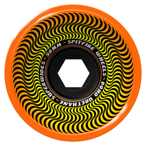 Колеса скейт Spitfire WHEELS 58mm 80A SUPERWIDES ORANGE  20410090A58