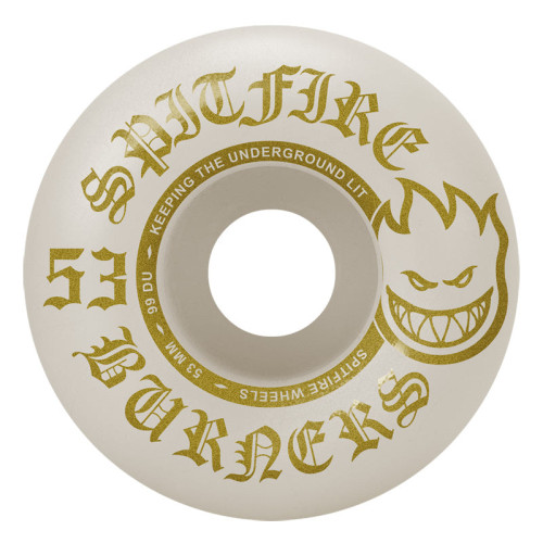 Колеса скейт Spitfire WHEELS 53mm 99A BURNER WHITE