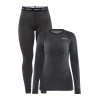 Комплект термобілизни Wool Merino Set W Black Melange
