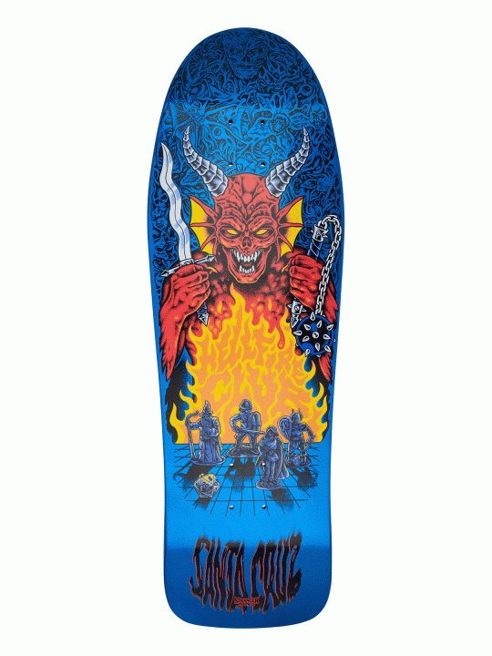 Скейтборд дека Santa Cruz Stranger Things Knox Hellfire Pit 10,07in x 31,275in