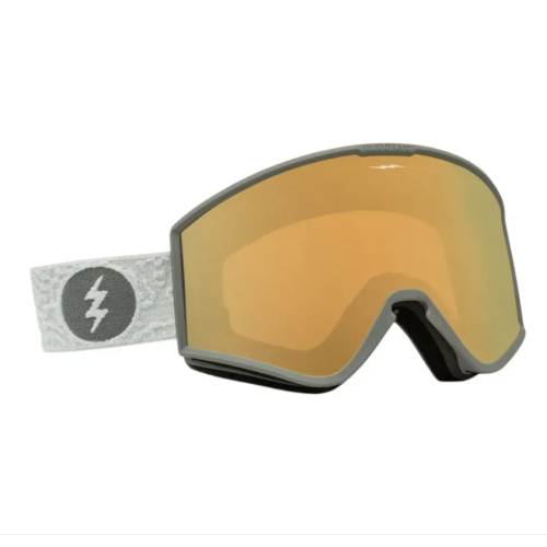 Маска Electric EK1 FLOOD SMOKE GOLD CHROME +BL YELLOW