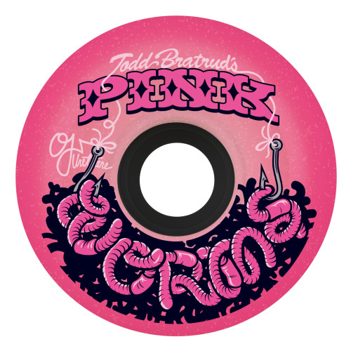 Колеса скейт OJ Wheels 60mm Pink Worms Super Juice Pink 78a