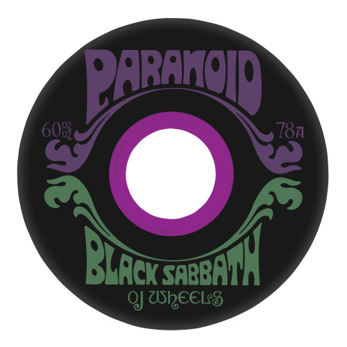 Колеса скейт OJ Wheels 60mm Black Sabbath Paranoid Super Juice Black 78a