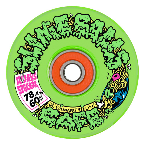 Колеса скейт Slime Balls 60mm SB Cafe Light Ups OG Slime Green 78a